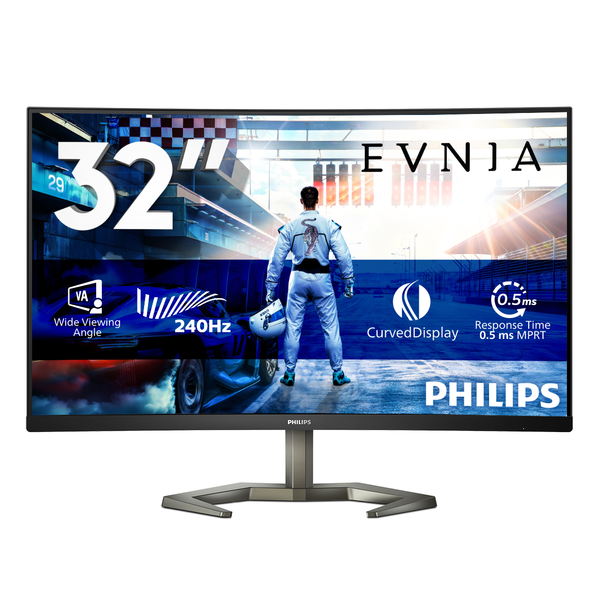 Curved Gaming Monitor 32M1C5200W Monitor de gaming Full HD