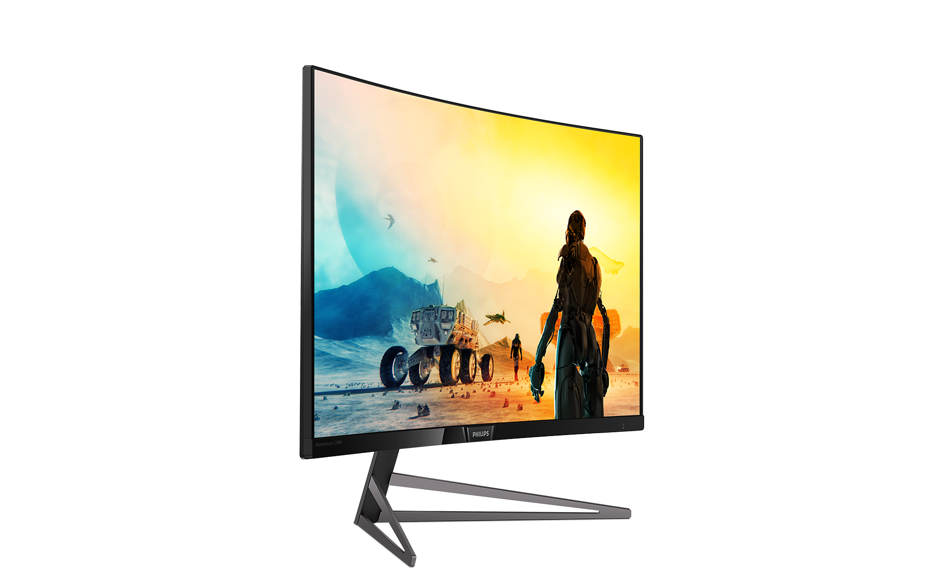 Momentum 278M6FJMB Curved QHD LCD display with Ambiglow