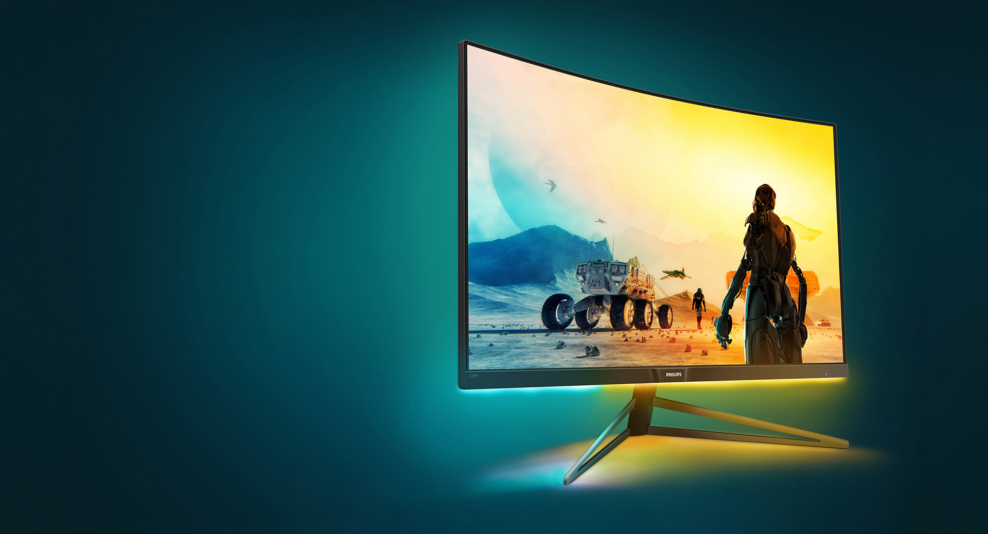 Gaming Monitor 328M6FJMB Curved QHD LCD display with Ambiglow