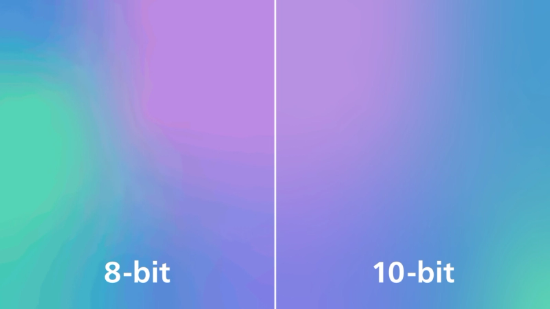 Il Display True 10-bit riproduce gradienti più uniformi nelle immagini