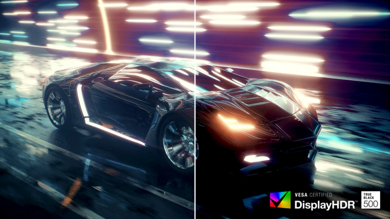 DisplayHDR™ TrueBlack 500 delivers incredible shadow details