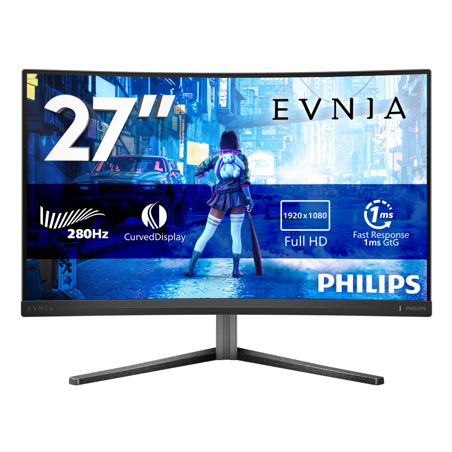 Curved Fast VA Gaming monitor 27M2C5200W Full HD játékhoz tervezett monitor