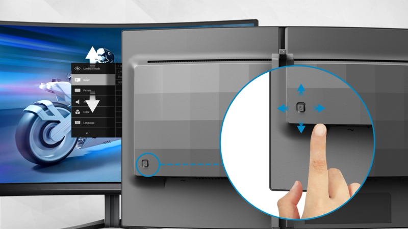 Menüü EasySelect ümberlülitusnupp kiireks juurdepääsuks ekraanimenüüle