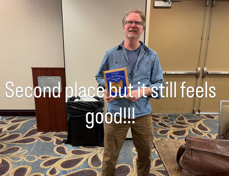 Peter's second place in the Advanced.