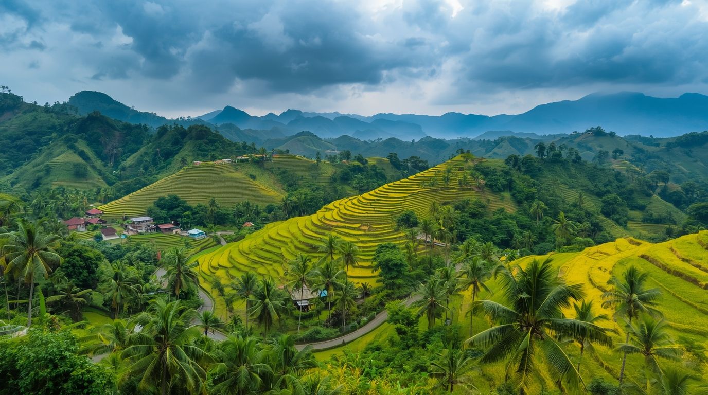 Aerial view of Great Nicobar Island’s rainforest coastline with proposed port site