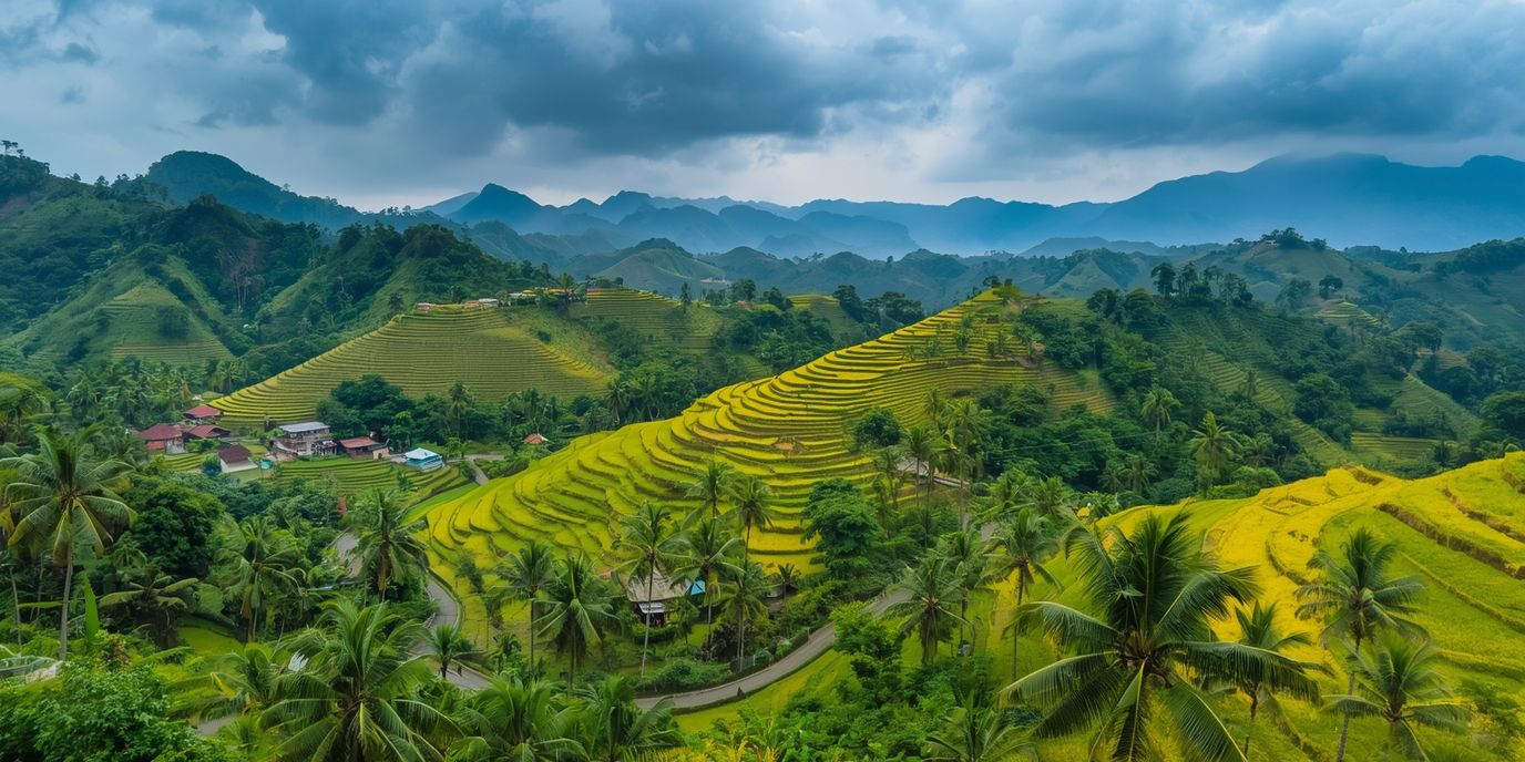 Aerial view of Great Nicobar Island’s rainforest coastline with proposed port site