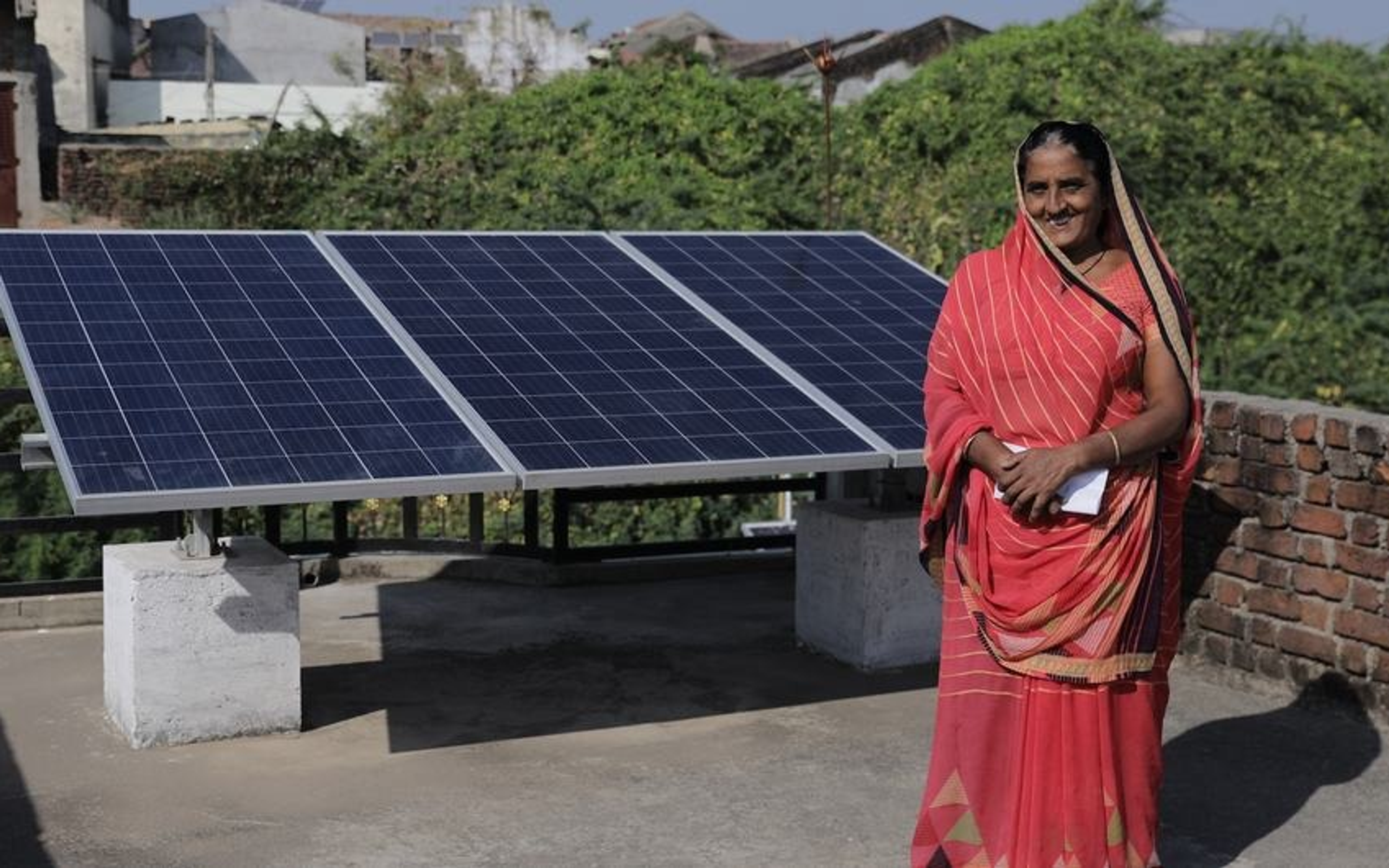 Young Indian climate entrepreneur presenting sustainable innovation at a startup pitch