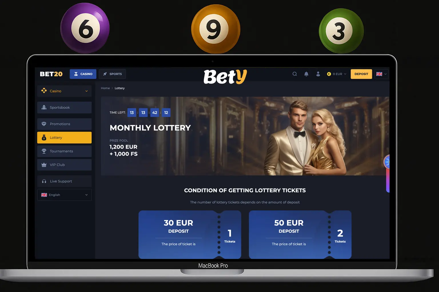 MONTHLY LOTTERY BET20