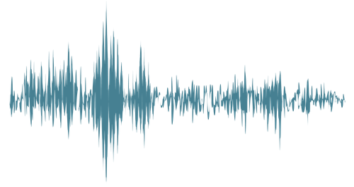 blue sound waves