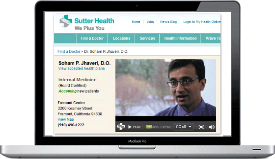 Accessible Video in Healthcare: Case Study with Sutter Health
