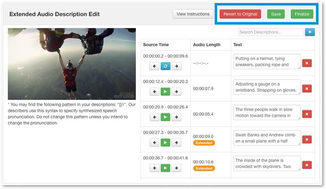 How to Edit Audio Description