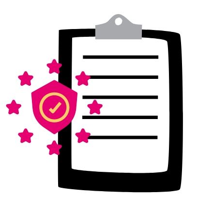 clipboard with check mark in shield