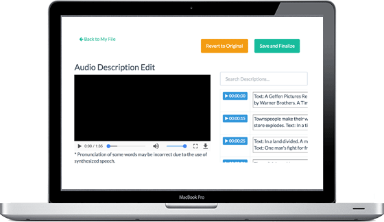 How to Edit Audio Description