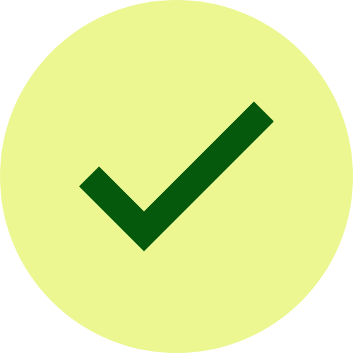 green check