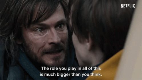 Man says to boy,