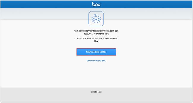 box integration
