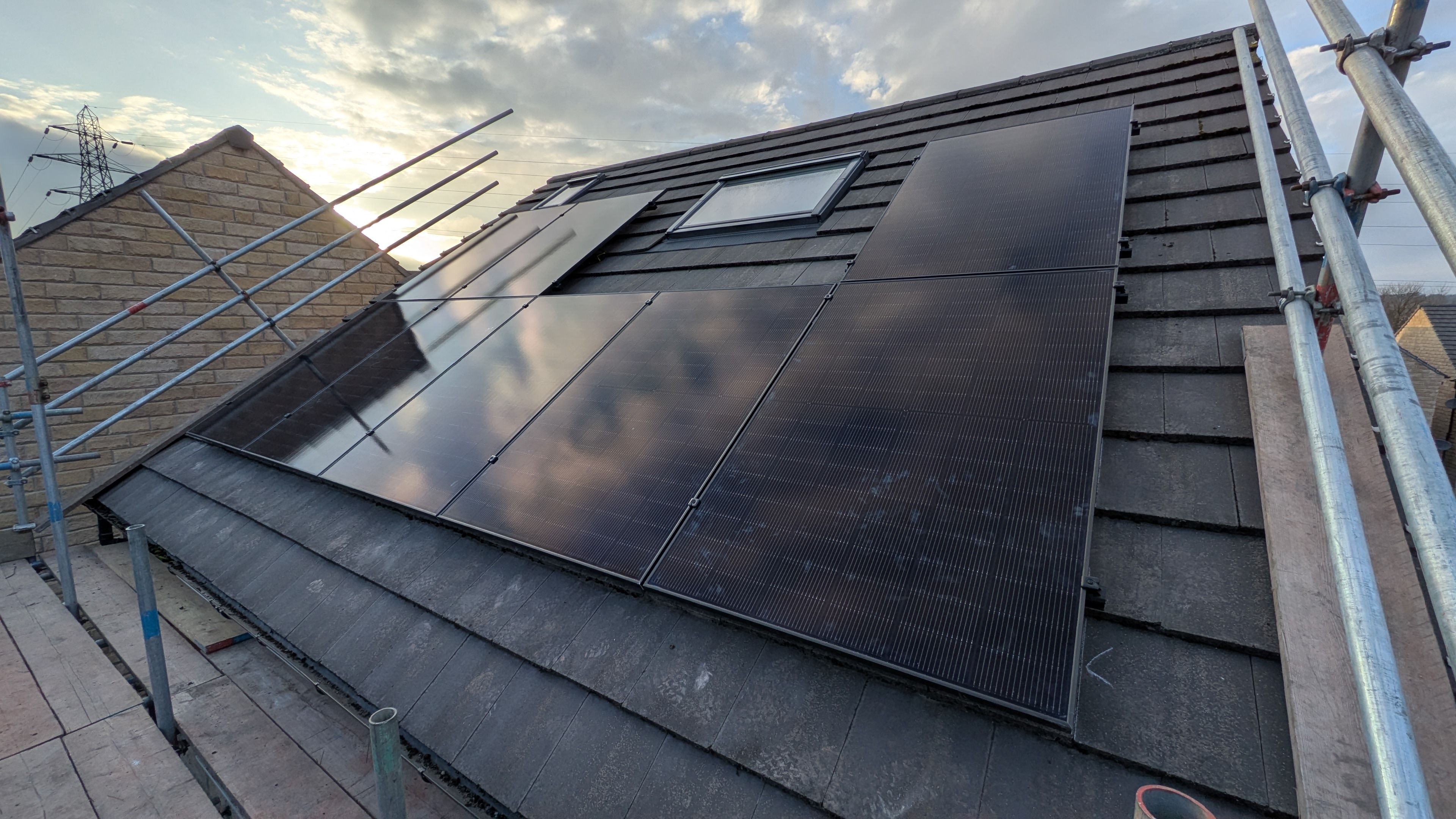 Solar array added to existing Vimma battery and EV charger