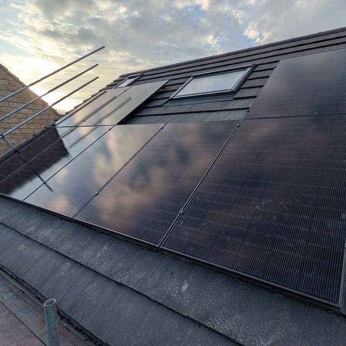 Solar array added to existing Vimma battery and EV charger
