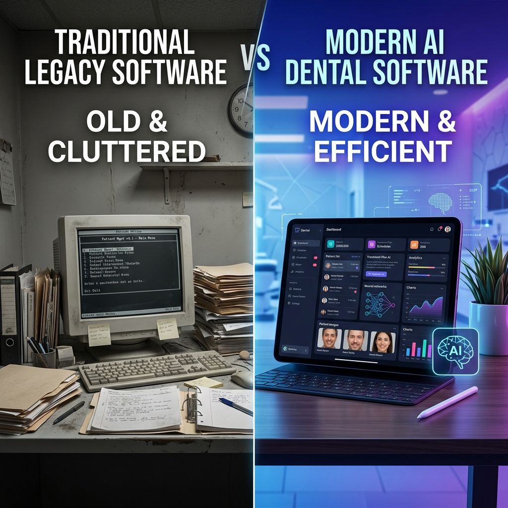Dantasutra vs Traditional Dental Software: Why AI Makes the Difference