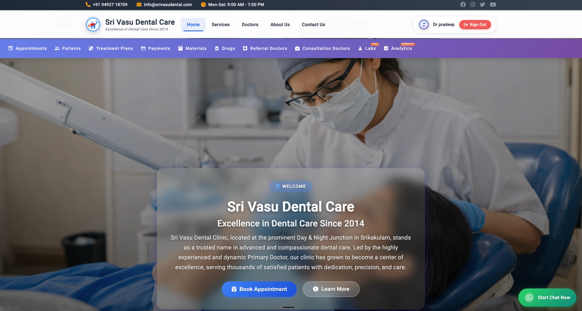 Dantasutra Dashboard