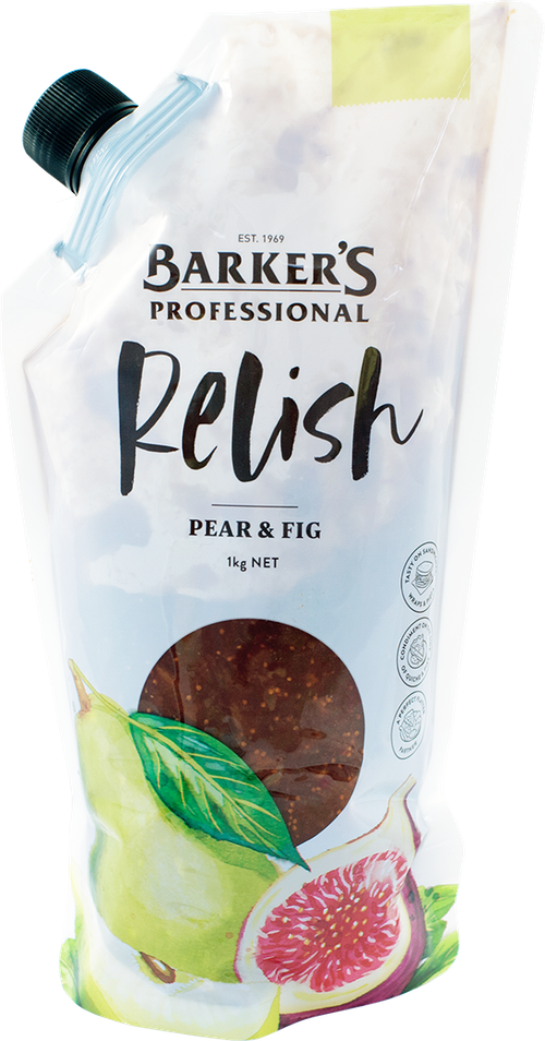 Barker's Professional Pear & Fig Relish 1kg