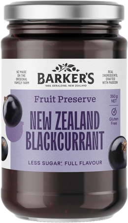 NZ Blackcurrant Fruit Preserve 350g
