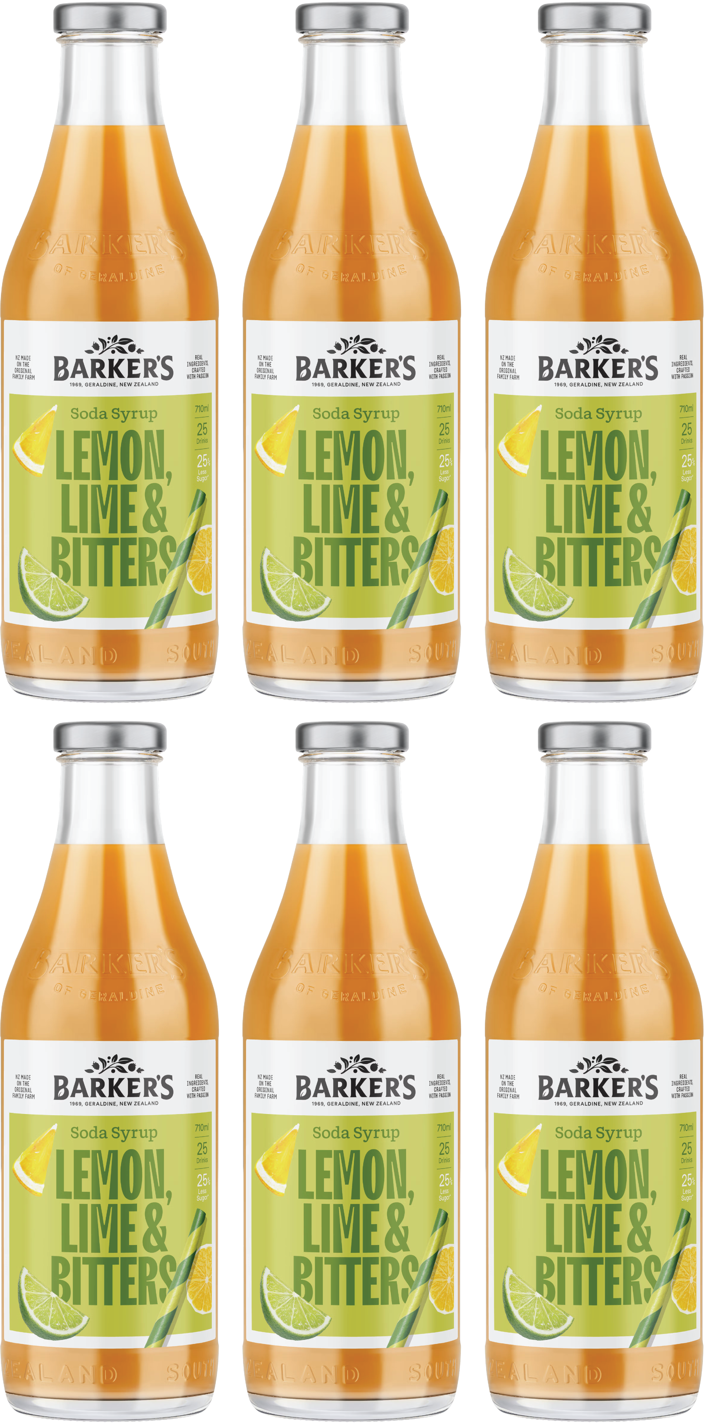 Lemon, Lime & Bitters Soda Syrup (6x710ml)