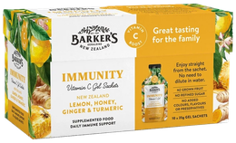 NZ Lemon, Honey, Ginger & Turmeric Immunity Gel (10 Pack)