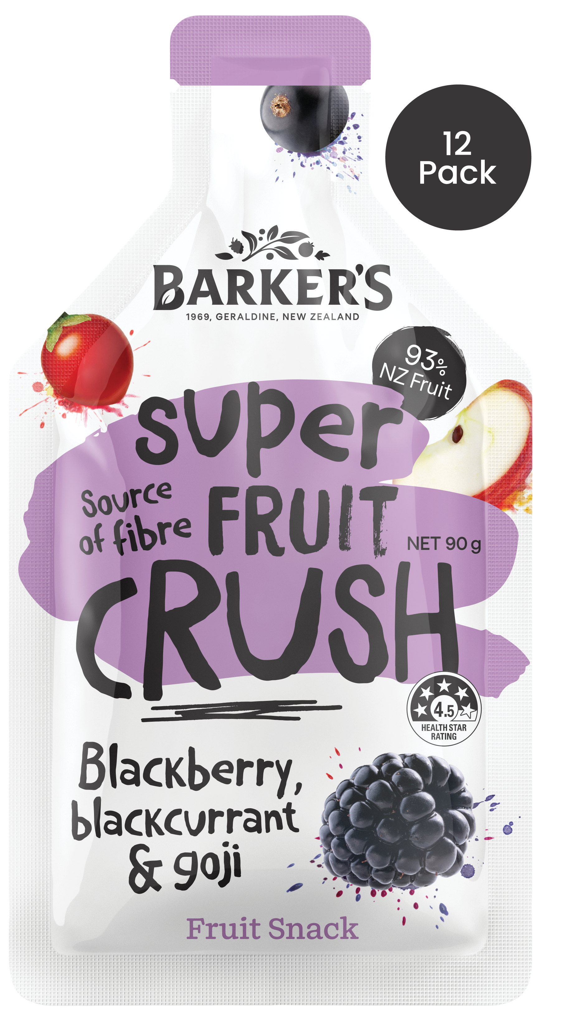 Blackberry, Blackcurrant & Goji Super Fruit Crush (12 pack)