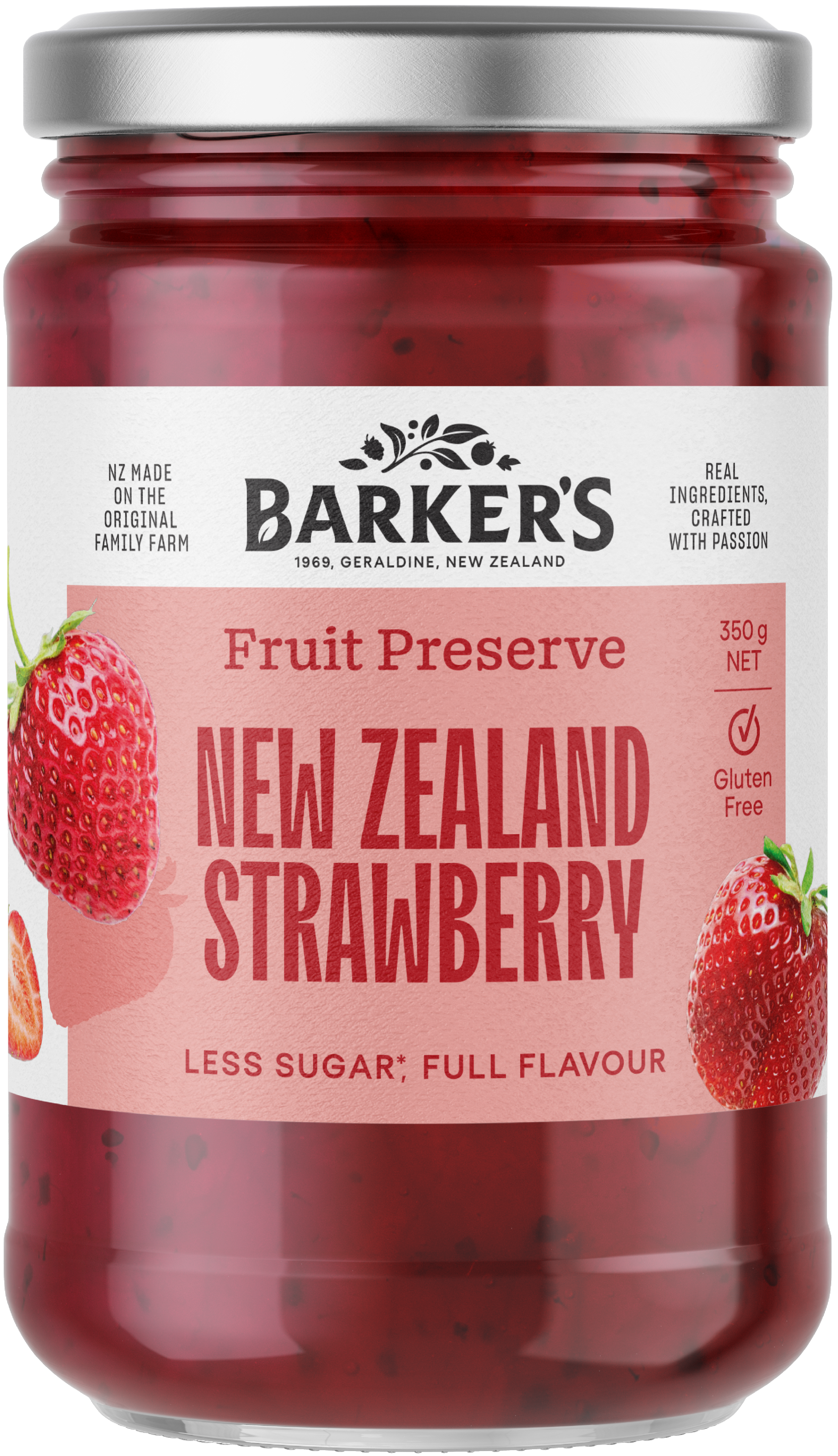 NZ Strawberry Fruit Preserve 350g