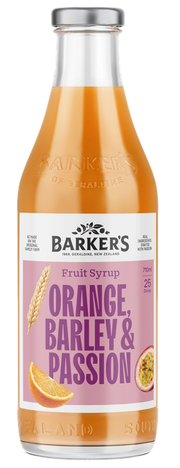 Orange & Barley with Passionfruit Fruit Syrup