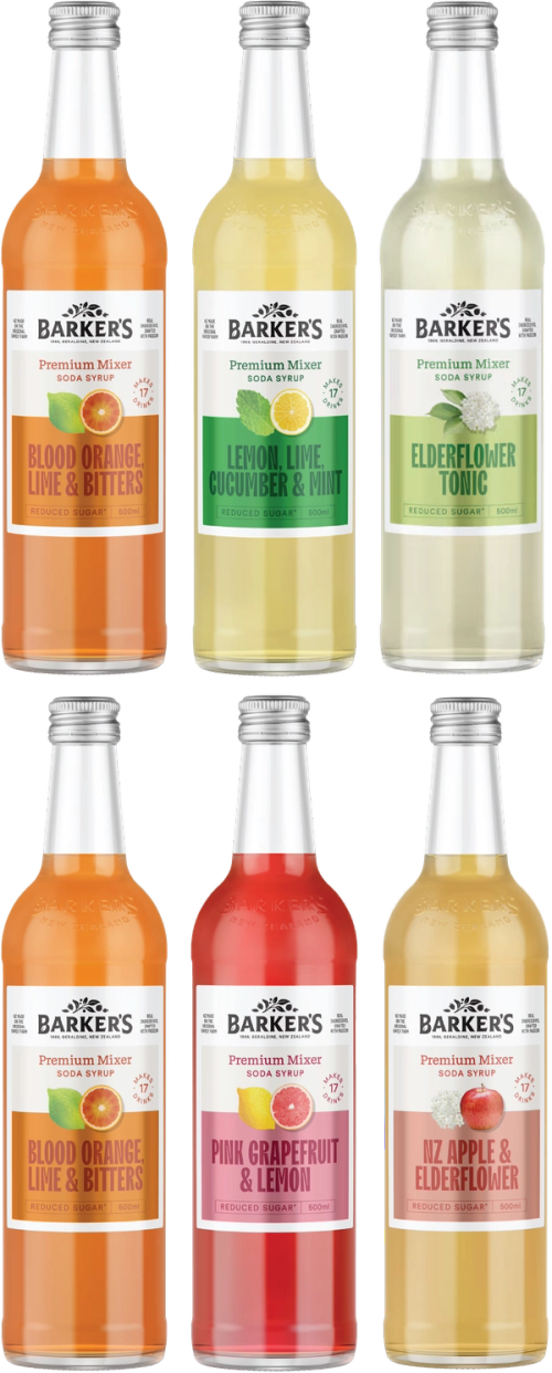 Premium Mixer Soda Syrups Mixed Pack