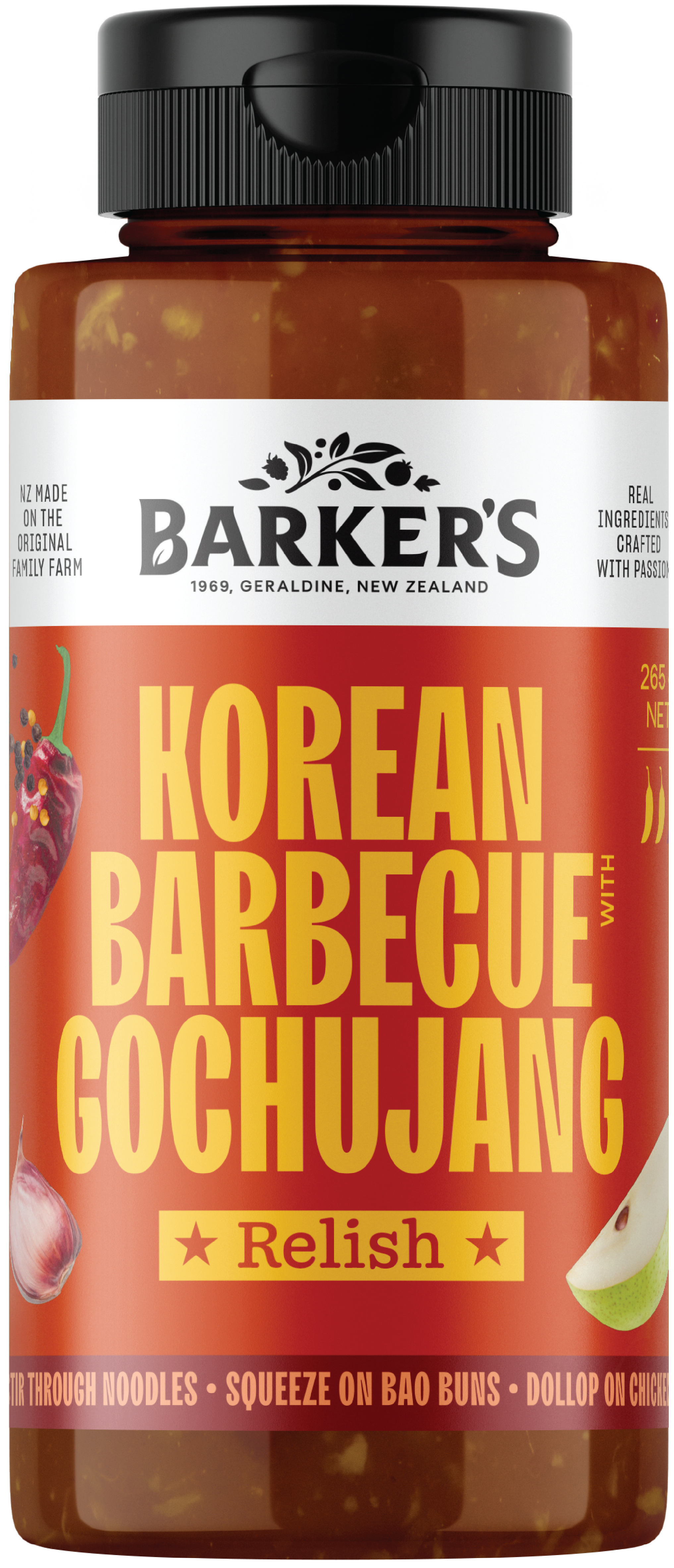 Korean Barbecue with Gochujang Squeezy Relish 265g