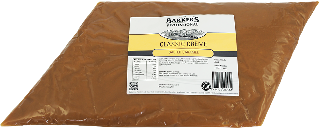 Barker's Professional Salted Caramel Classic Creme 1.25kg