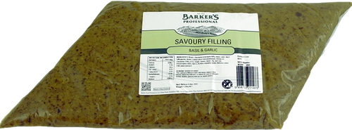 Barker's Professional Basil & Garlic Savoury Filling 1.25kg