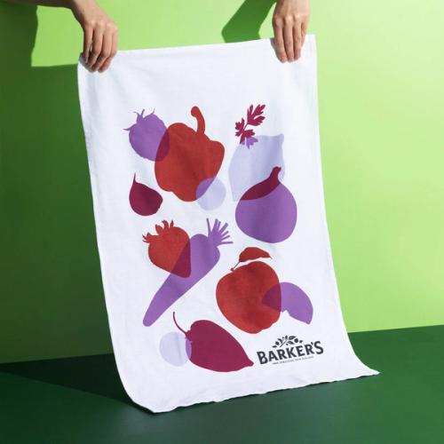 Fruit Tea Towel (Purple/Red)