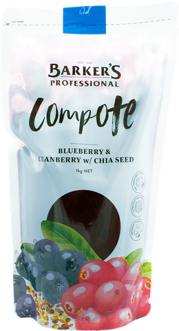 Barker's Professional Blueberry & Cranberry w/ Chia Seed 1kg