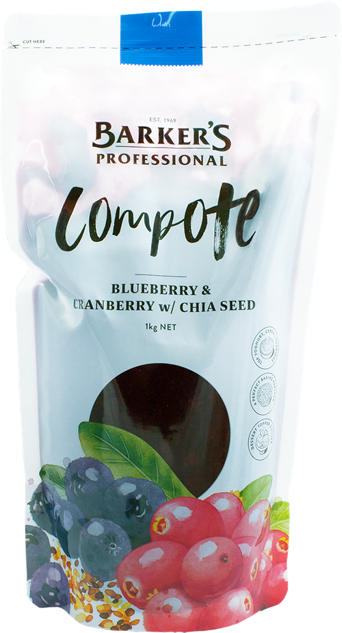 Barker's Professional Blueberry & Cranberry w/ Chia Seed 1kg