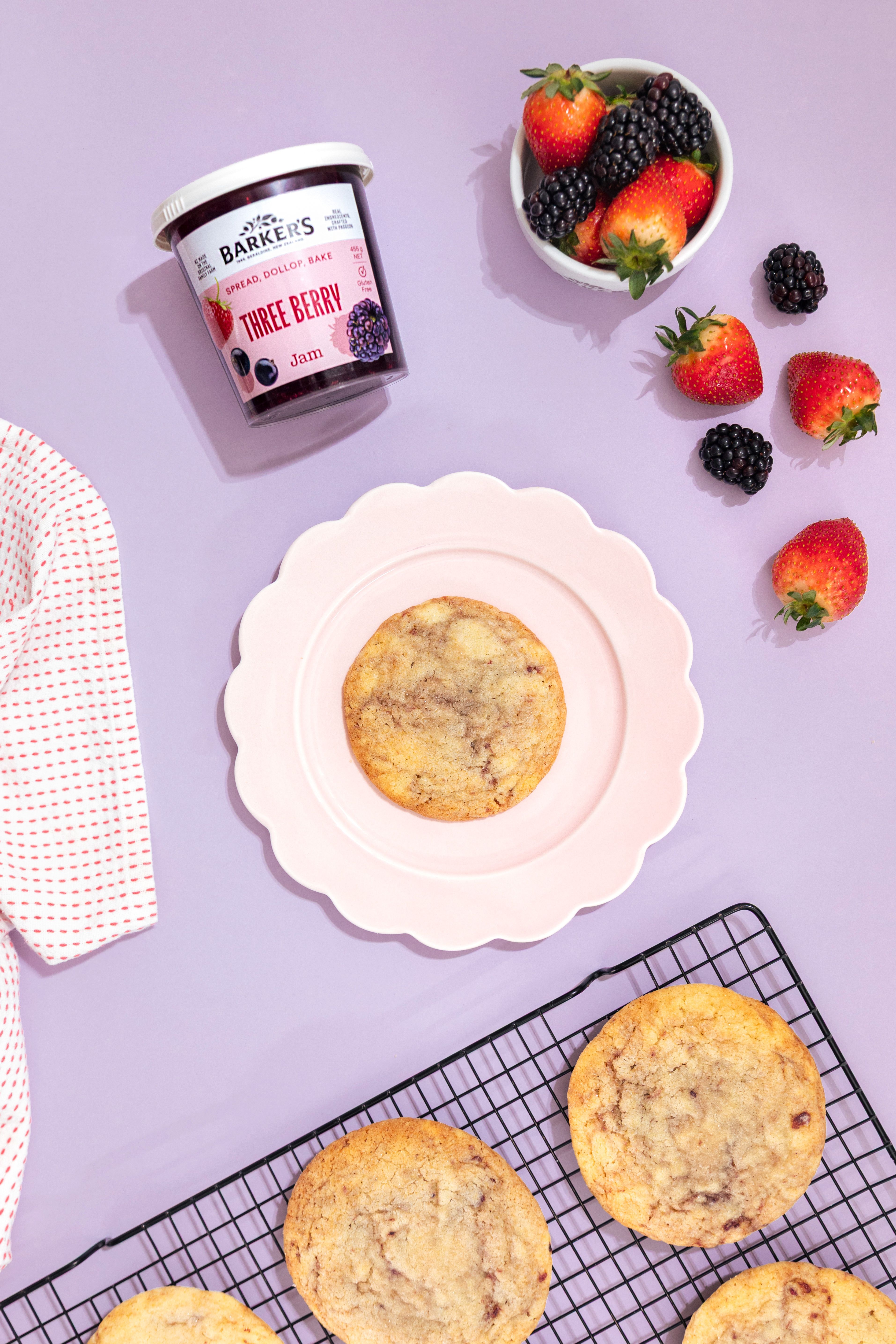 Three Berry Cheesecake Cookies | Barker's of New Zealand