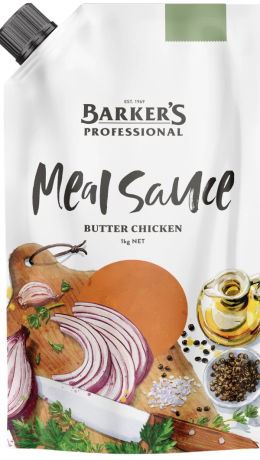 Barker's Professional Butter Chicken Meal Sauce 1kg