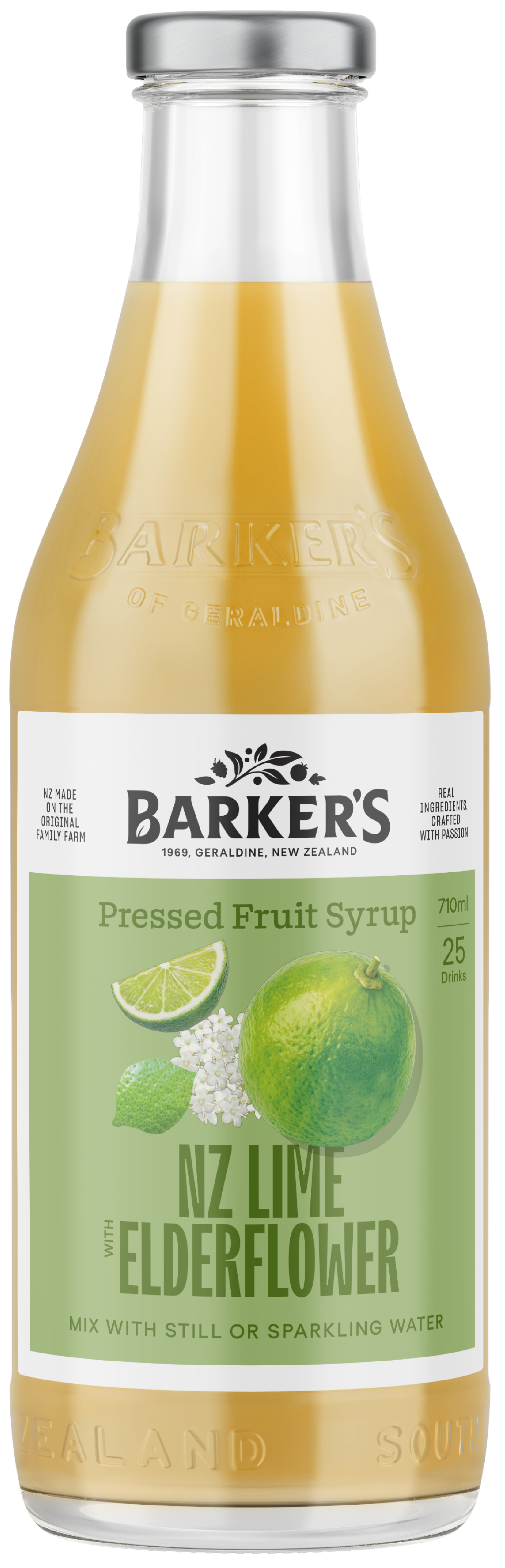 NZ Lime with Elderflower Fruit Syrup 710ml