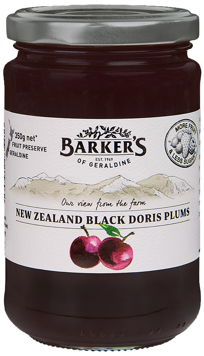 Shop NZ Black Doris Plums Fruit Preserve 350g