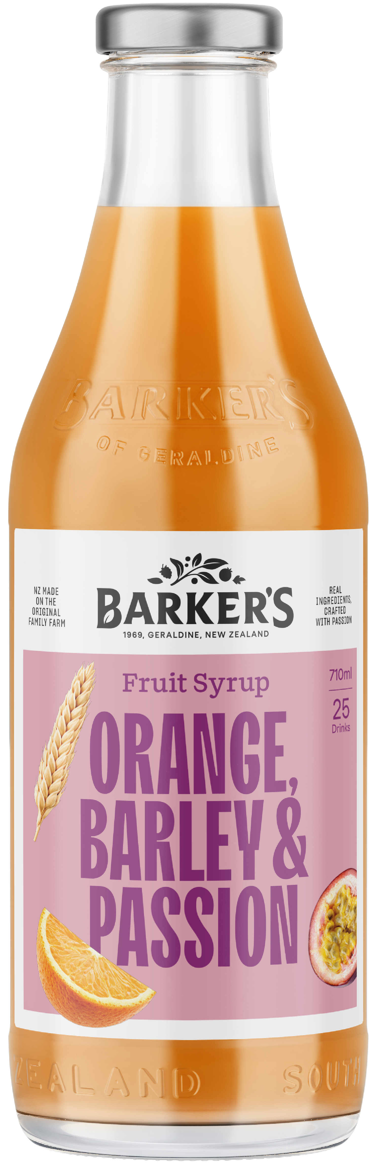 Orange, Barley & Passionfruit Fruit Syrup 710ml