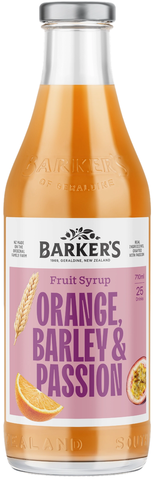 Orange, Barley & Passionfruit Fruit Syrup 710ml