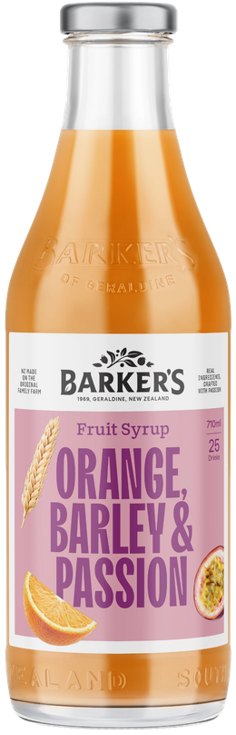 Orange, Barley & Passionfruit Fruit Syrup 710ml