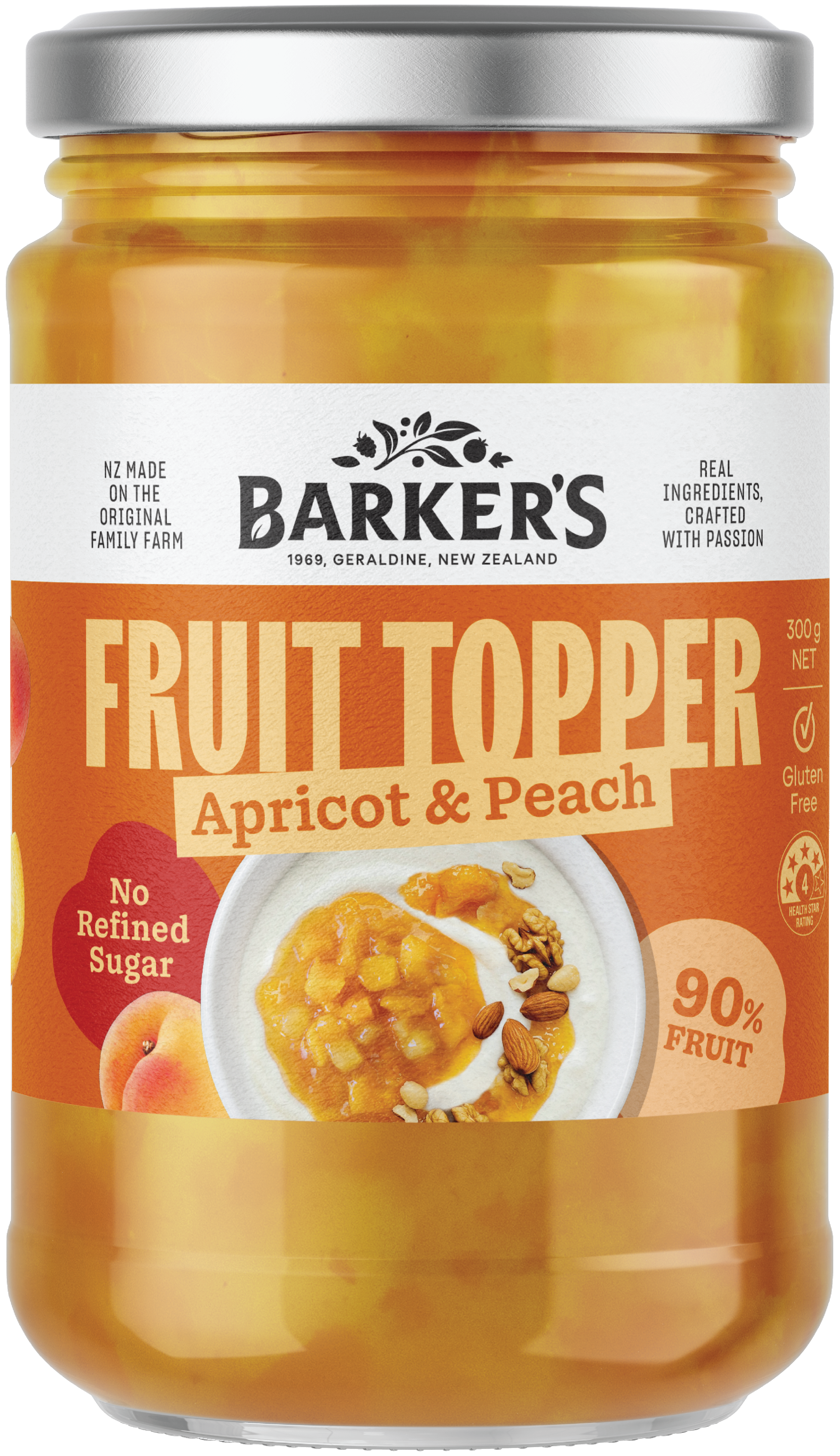 Apricot & Peach Fruit Topper 300g