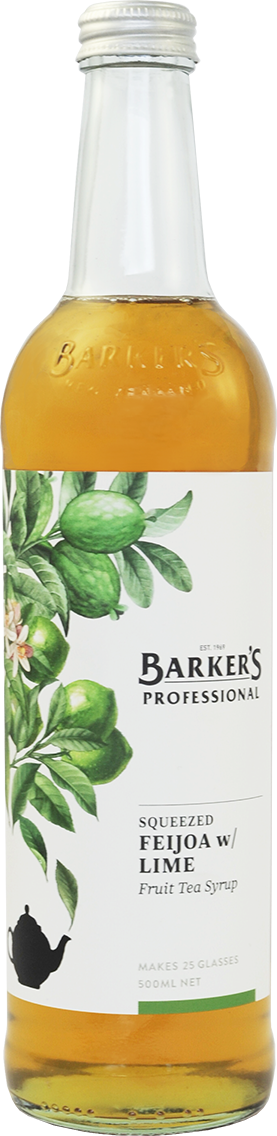Barker's Professional Feijoa & Lime Fruit Tea Syrup 500ml