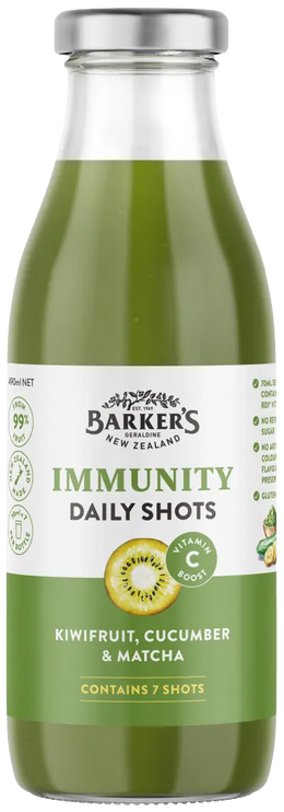 Kiwi, Cucumber & Matcha Immunity Daily Shots