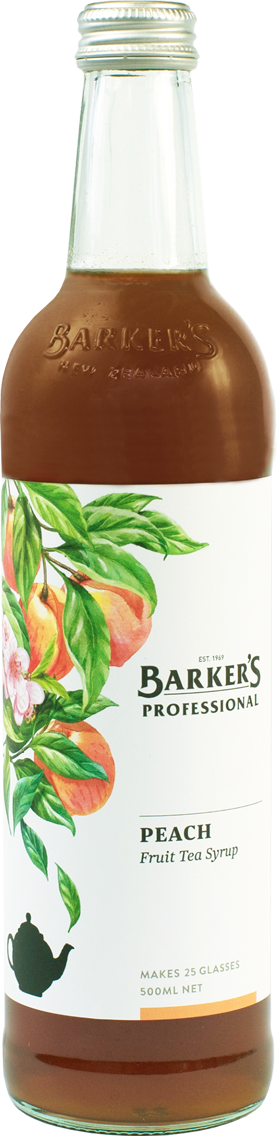 Barker's Professional Peach Fruit Tea Syrup 500ml