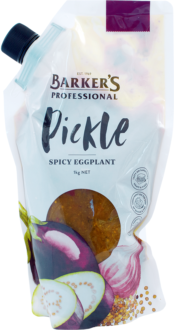Barker's Professional Spicy Eggplant Pickle 1kg